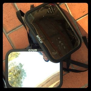 One (1) Onco Baby Car Mirror - Black Frame